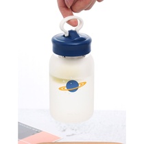 Net red trend frosted glass Korean female student home cup with filter ins Wind cute tea cup