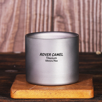 Range Rover Pure Titanium Double Cups Metal Japanese Adult Wide Mouth Cup Coffee Cup Beer Cup Single Kung Fu Tea Cup