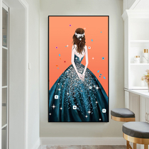 Light luxury cross stitch 2022 new thread embroidery living room porch beauty characters handmade embroidery simple and modern