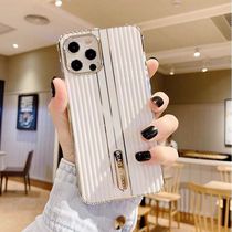 Suitable for apple 13 phone shell plated silicone suitcase iphone13promax all-bag anti-fall male and female