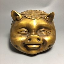 Large home Zhaocai pure copper decorative crafts bank savings pot gold pig Piggy Bank piggy storage