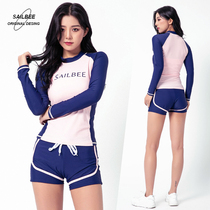 Korean diving suit womens split sunscreen long-sleeved trousers swimsuit slim quick-dry snorkeling surf hot spring swimsuit