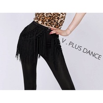 V PLUS DANCE High Snow Latin Dance Burst 100 Lapped Streaming Su Belt Accessories Dance Practice Suit Women