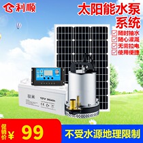 Solar water pump Outdoor 12V12V24V48V60V volt Household DC submersible pump Small agricultural pump