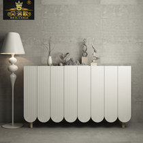 Belo song beauty light luxury sideboard tea cabinet Villa shoe cabinet Nordic White simple partition porch cabinet against the wall