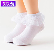 Children lace socks Spring and Autumn girls socks Latin white princess socks Cotton dance special baby lace socks