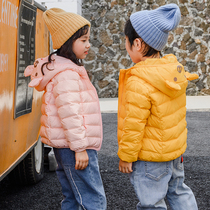 Anti-season children down clothes 90 white duck suede new boy girls autumn winter clothing light and warm baby jacket child clothing