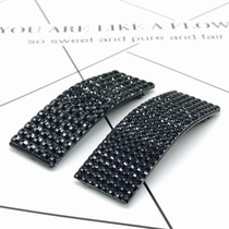 Korean version Water drill hair accessories Tetris black bright drill BB clip Large hair clip edge clip Top clip Card hair clip Liu Haiclip