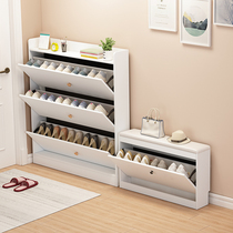 Ultra-thin entry door shoe cabinet storage home door space-saving shoe bench integrated wall can sit economical porch cabinet