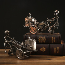 Retro tractor ornaments creative home living room wine cabinet bookshelf TV cabinet decorations office desktop furnishings