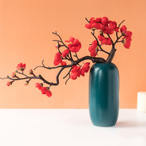 New Chinese emulated plum blossom Plum Blossom Vase Furnishing vase Furnishing Home Living Room Genguan Shop Window Decoration Floral Pendulum