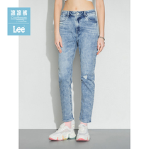 Lee mall with the same paragraph 22 spring and summer new product 423 fine jade overdraft cool and light blue female jeans LWB1004236CB-171
