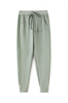 B into the series comfortable slim elastic high waist side knitted nine-point casual pants leg pants sports pants womens autumn