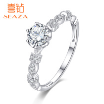 Joy Diamond White 18K gold diamond ring female light luxury fashion tide decoration marriage diamond ring jewelry diamond jewelry new products