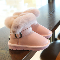 UK Next Sara Girl Snowy Boots 2021 Winter New Thickened Gush Children Cotton Boots Princess Big Cotton Shoes