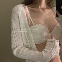 LA strapless Butterfly Girl new product gathering bra female sexy lace lace underwear summer thin