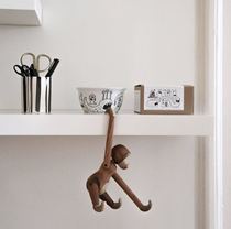 Customized INS Wind Wood monkey ornaments childrens small doll baby birthday holiday gifts home soft clothes boutique