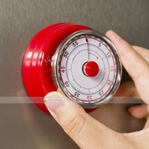 Refrigerator adsorption back magnetic countdown timer magnet red kitchen mechanical timer kitchen timer