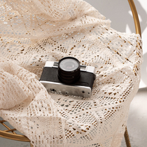 ins hollow woven photography background cloth Cake Gourmet dessert lace tablecloth napkin mat cloth photo props