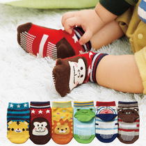 Daily single autumn and winter childrens non-slip floor socks infant boat Socks summer cotton baby mesh socks