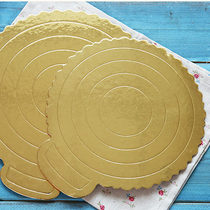 468 inch Golden cake cardboard pad round cheese mousse bottom padded gold card
