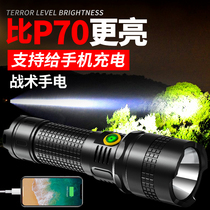 Strong Light Flashlight Long Range Ultra Bright Spotlight USB Charging Multifunction Rechargeable Bobo Car Car Special Soldier Fire