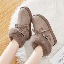 Winter 15-year-old boy Joker short boots 13 junior high school students snow boots 12 girls plus velvet warm cotton shoes 11