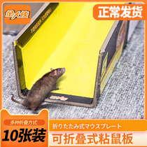 Sticky mouse board Household superglue 10 pieces of rat trap artifact Rat killer nest end catch big mouse adhesive board