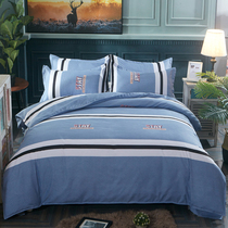 Whole cotton pure cotton mill wool quilt cover single piece of single piece 100 thickened boy children one meter five quilt cover three sets of winter