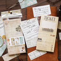 NOTE FOR hand account post-book yesterday reproduced series retro tear-free hand account collage material paper