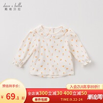 David Bella childrens clothes girls T-shirt autumn and winter childrens coat baby cotton base shirt