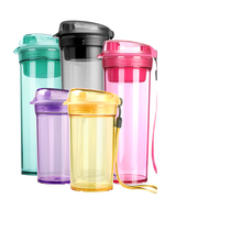 Special 100 hui water cup with tea septer crystal color with hand cup portable anti-leakage large capacity male and female sports cup student cup