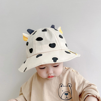 Korean Baby Hat Spring Autumn Summer Thin Korean version Chater boy baby basin hat girl child cute fisherman hat