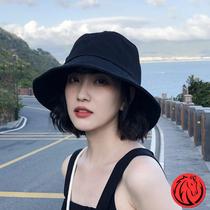 Suitable for face plate big female hat summer travel Japanese retro lazy fishermans hat summer big head circumference ins tide