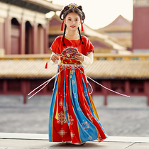 Han-suited girls summer super-fairy children exotic half-arm Tanzan skirt ancient long sleeve ancient summer