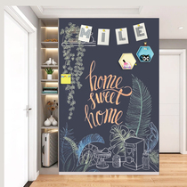 Youliyou magnetic blackboard wall sticker Double thickened childrens home graffiti wall painting Rewritable removable dust-free chalk Soft small blackboard Magnetic green board teaching aids Training office hanging