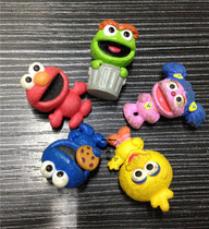 Out-of-print YUJIN gag pendant Sesame STREET character shape charm Amo Big Bird Abby Oscar