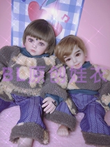 Thai doll god boy 48 to 55 Teddy bear pullover thickened sweater set Meng Meng Da female doll cool can also be