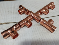 Cold storage air conditioning refrigeration pure copper pipe elbow Three-way oil return bend variable diameter direct connection butt head 45 degree U-shaped elbow