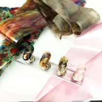 Special transfer paper phototherapy nail transfer nail paste dizzy pattern nail jewelry pearlescent pink