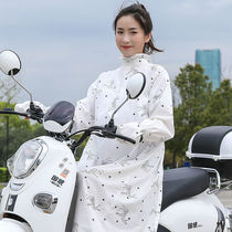 Electric car sunscreen clothing Womens shawl summer full body long pure cotton breathable sunshade cycling sunscreen shirt UV protection