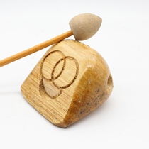 10cm primary color wood fish children photo props percussion instrument kindergarten children perform wooden props toys