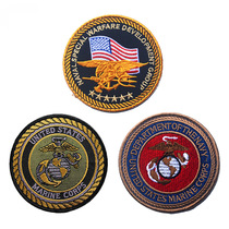 United States Marine Corps armband embroidery chapter badge USMC Velcro chapter Armband Army Fan wind Seal Seal chapter