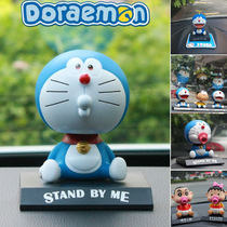 Doraemon car decoration car jingle cat shaking his head doll cartoon animation creative robot cat hand-made interior