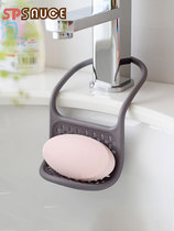 SP kitchen sink flexible drain basket pool hanging basket kitchen ware rack sponge soap storage hanging basket