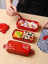 Japanese lunch box Japanese ins Wind office workers lunch box cute girl heart student canteen simple light lunch box