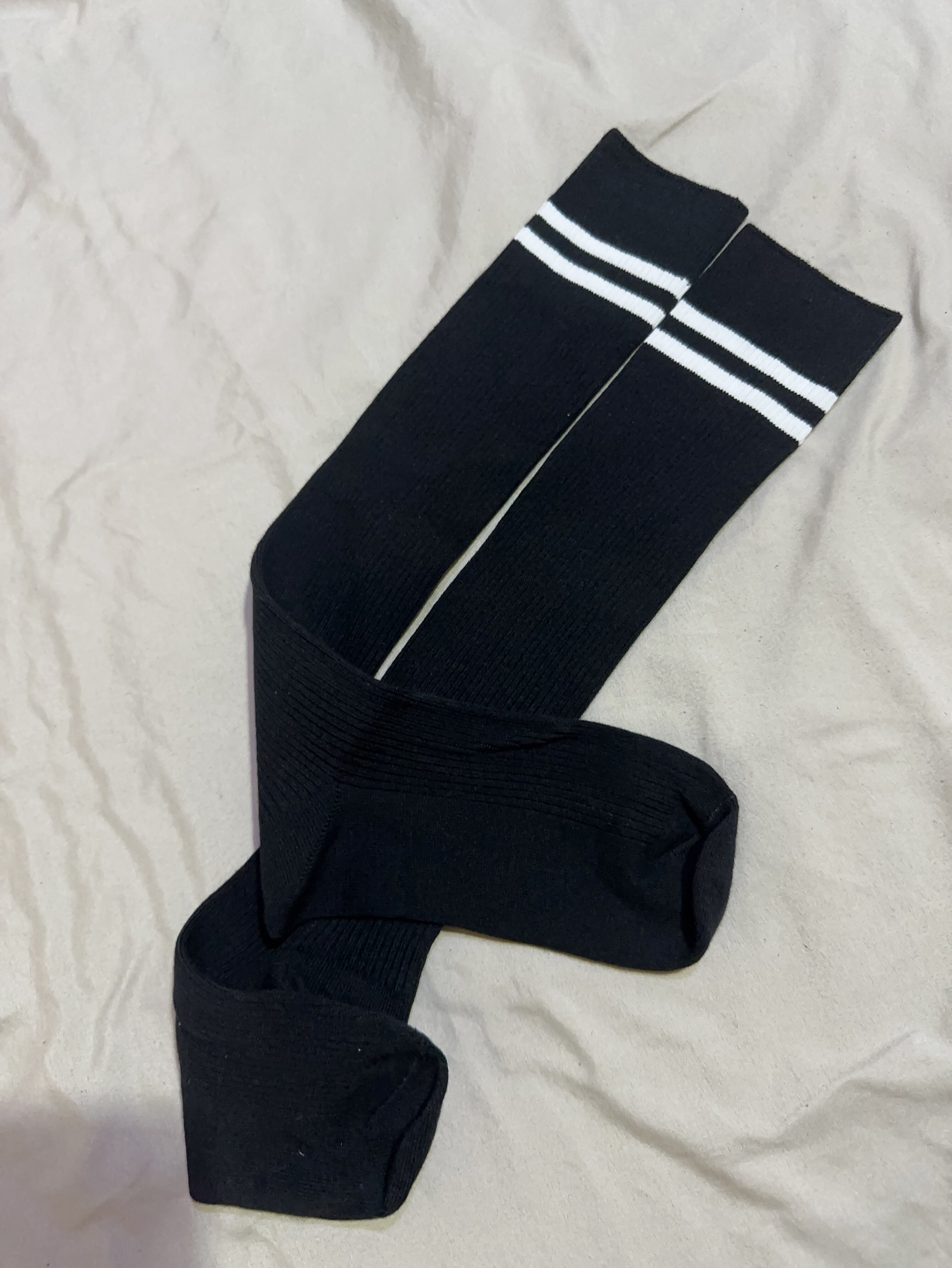 中长筒袜子女春秋夏季薄款白色棒球足球运动半截高桶学生jk小腿 