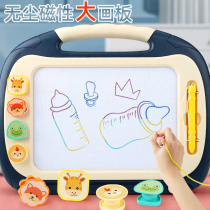 Childrens magnetic drawing board color graffiti board Children Baby erasable home magnetic writing board bracket type can be eliminated