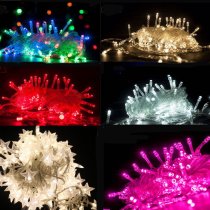 Party LED Color Light String Outdoor Anti-Warmed White Star Lamp Children Birthday Dress Wedding Wedding House Decoration