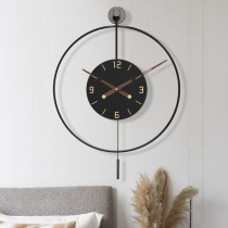 New clock decoration wall clock living room simple creative modern wall fashion net red home atmosphere swing clock